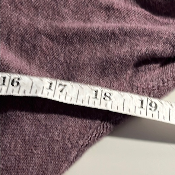 Loft Sweater Women's Mauve V-Neck- longer length Sz S - Picture 11 of 12